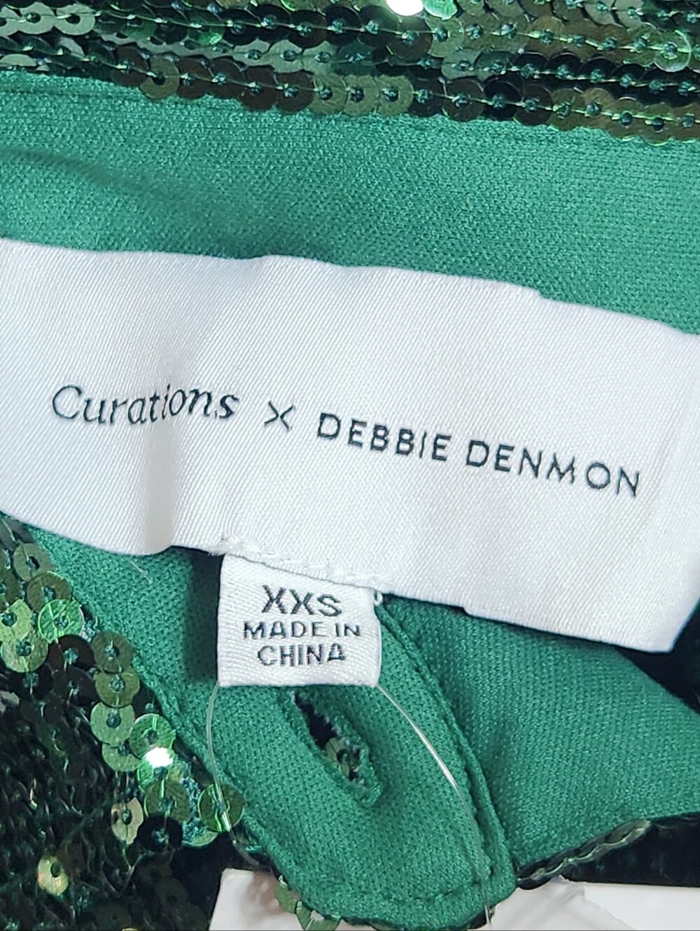 Curations DEBBIE DENMOM Sequin Button Down - Picture 11 of 12